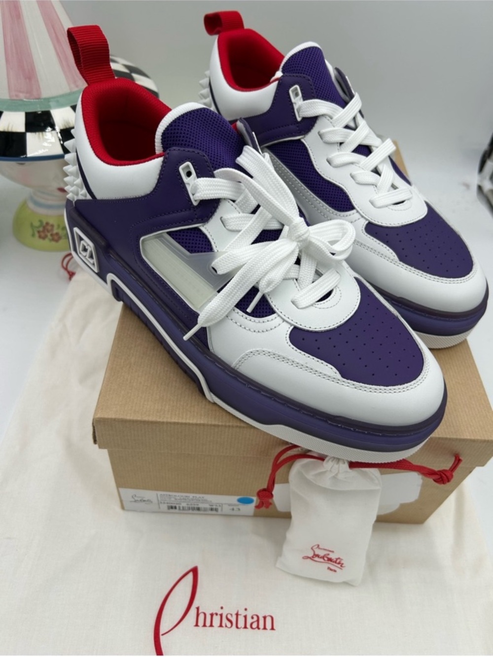 Christian Louboutin men's ASTROLOUBI sneaker . Size 43 - Picture 4 of 9